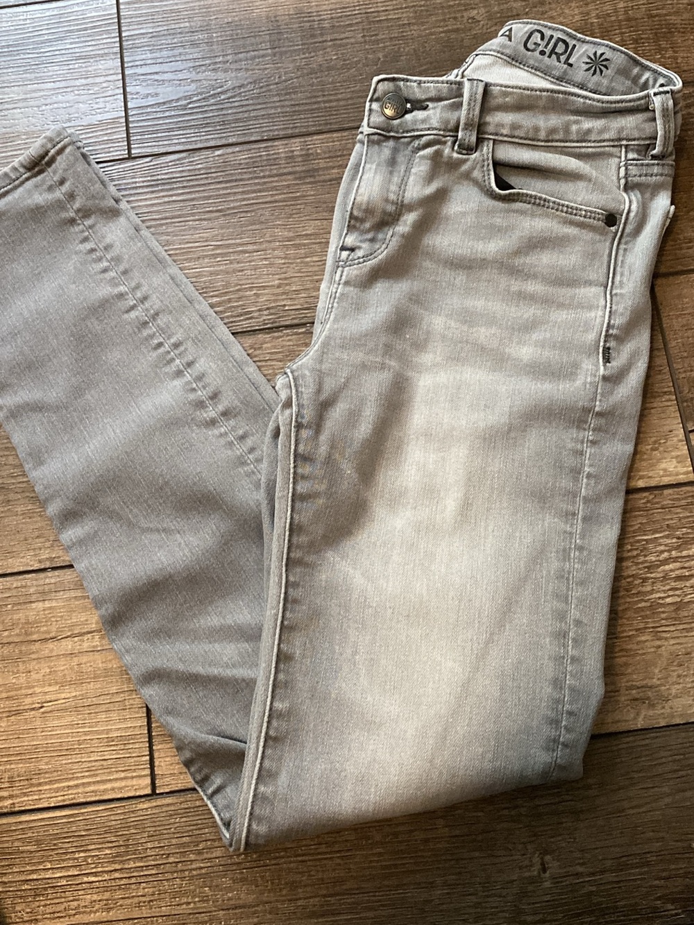 Athleta Girls Light Gray Slim Jeans